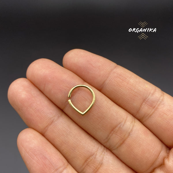 Nose Septum Ring, tiny septum, small septum, nose septum jewelry | Organika tribal