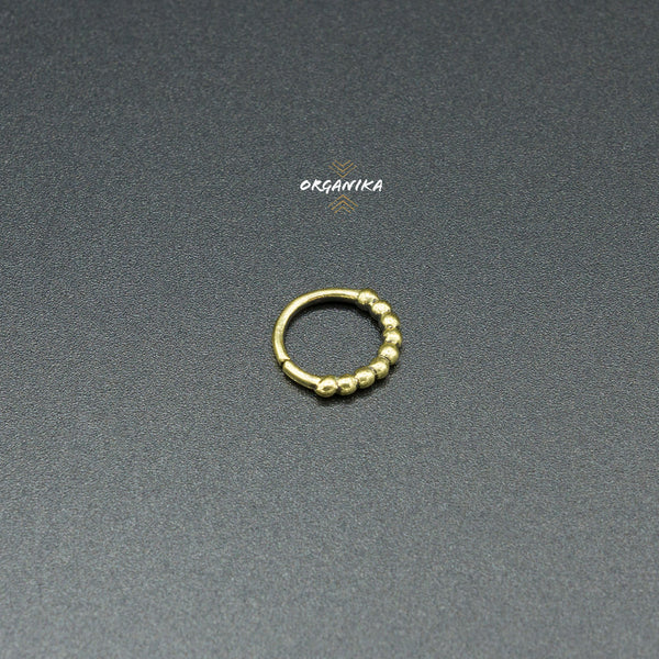 Small Septum Ring, Septum Jewelry, Tiny Septum, 18g | Organika Tribal